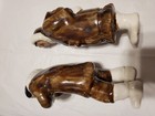 Vintage Clay Fired Couple Inuit Alaska Canada Culture Parka Man Woman Older — photo 3