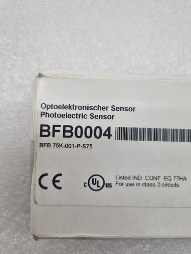 BALLUFF photoelectric sensor BFB0004 BFB75K-001-P-S75 10V-30V DC FREE FAST SHIP - Picture 2 of 10