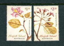 2020 Norfolk Island Early Botanic Art - MUH Set of 2 Stamps