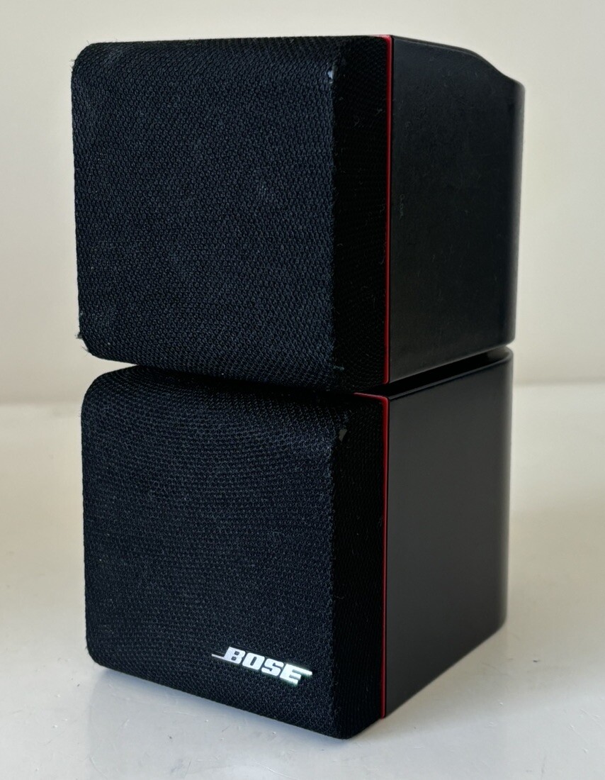 Bose Redline Double Cube Speakers Lifestyle Acoustimass Black | eBay