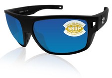 Costa Del Mar DGO 11 OBMP Diego black frame blue mirror polarized 580P lens NEW