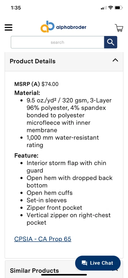 Grady White Screen Printed Devon & Jones Men's Soft Shell Colorblock Jacket - Image 2 of 4