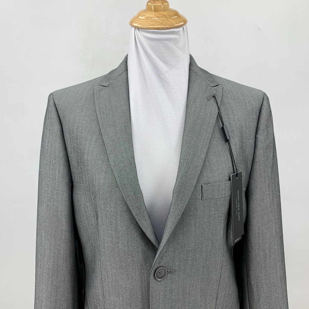 Andrew Marc New York Skinny Blazer 16 Stretch Satin Lined Shoulder  