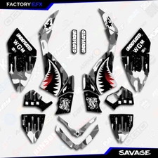 Gray Savage Camo Racing Graphics kit fits 06-08 Polaris Outlaw 450 525