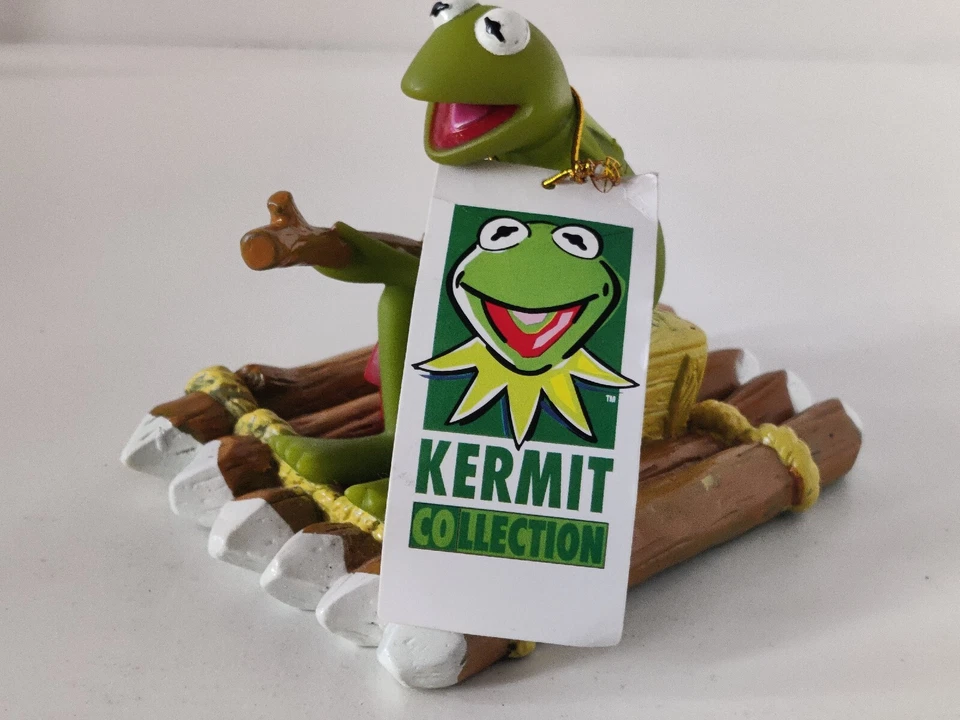 Kermit Collection Squeaky Bath Toy Kermit on Raft Igel 2000 Muppets Jim Henson - Bild 3 von 4