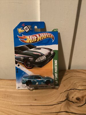 Hot Wheels Treasure Hunt Light Blue '92 Ford Mustang Diecast #14