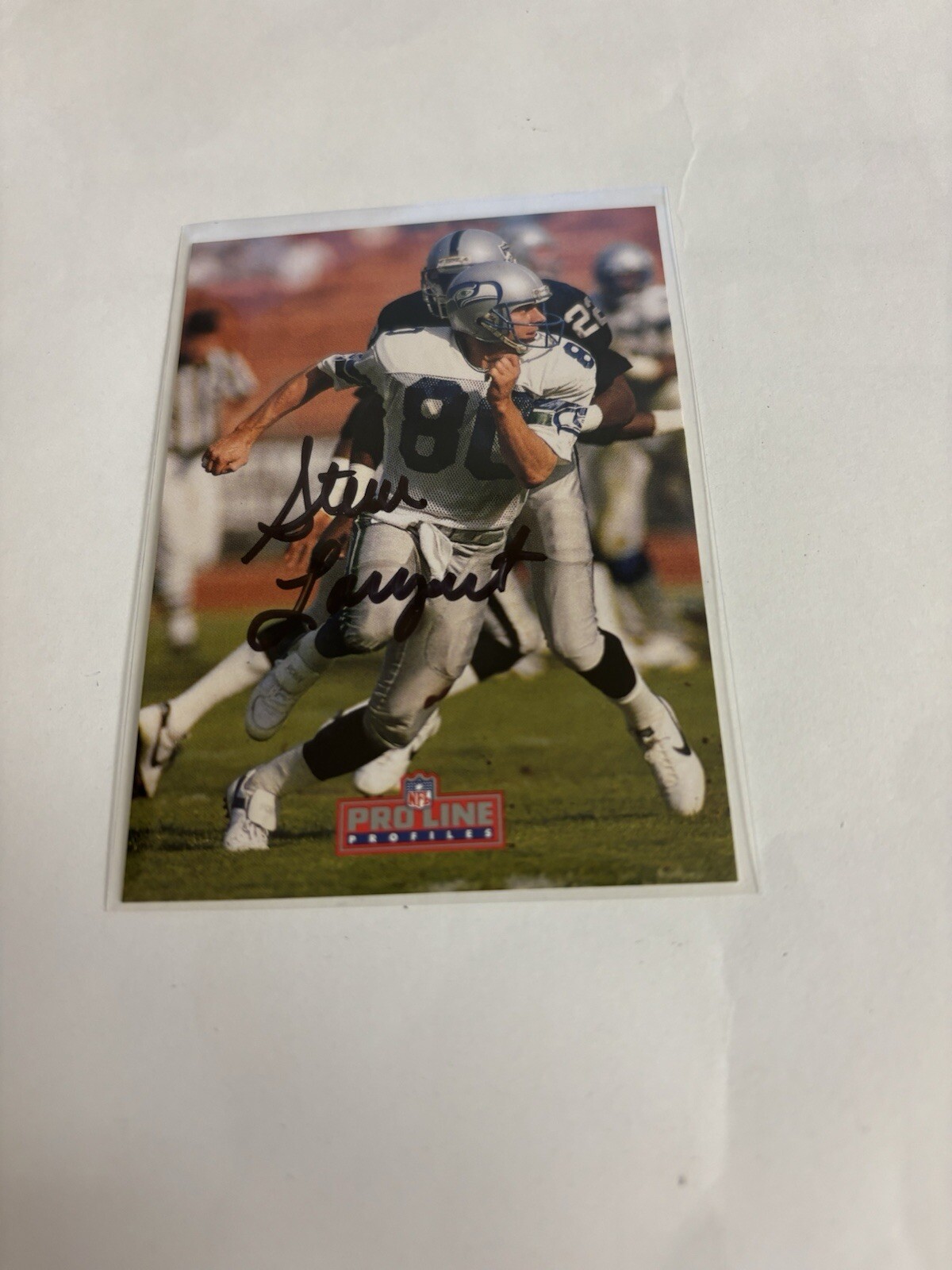1992 Pro Line Profiles - Autographs (#8 of 9) Steve Largent (AU)