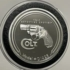 RARE Colt Detective Special Revolver Proof Coin 1 Troy Oz .999 Fine Silver Round