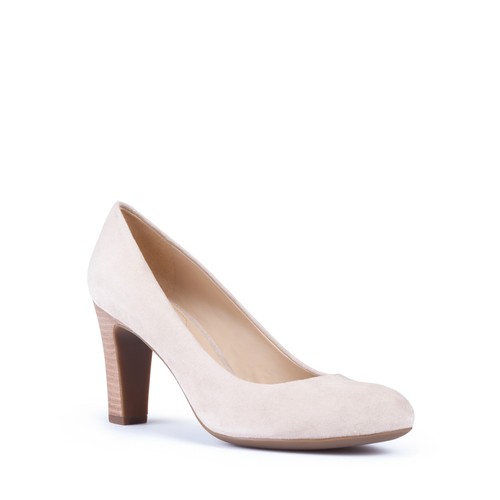 DECOLLETE' CAMOSCIO BEIGE PUNTA E TACCO CAROLINE - LiaDiva - Artigianato  Made in Italy da oltre tre generazioni