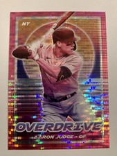 2021 Panini Chronicles Overdrive Aaron Judge Pink Pulsar Parallel #18 Yankees 