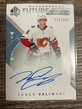 JUUSO VALIMAKI 2018-19 SP Authentic Future Watch Auto #713/999