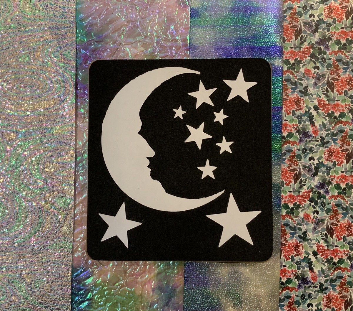アルバム・スクラップ Sizzix Crescent Moon And Stars Die Sizzix Crescent Moon And Stars Die #658716-preowned Plus 4 Sheets
