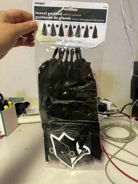 Plastic 2024 tassel garland
