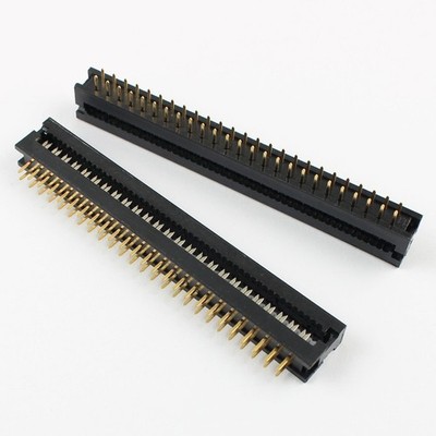 2Pcs 2.54mm Pitch 2x25 Pin 50 Pin Male Header FD IDC Cable Transition Connector 