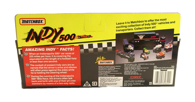 Matchbox Race Car TRANSPORTER Indy 500 Valvoline #5 Bb227 for sale