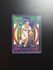 2024-25 Panini Select #81 Bub Carrington Green White Purple Rookie Wizards RC