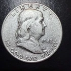 1948-D Franklin Half Dollar | 90% Silver | Denver Mint | Circulated