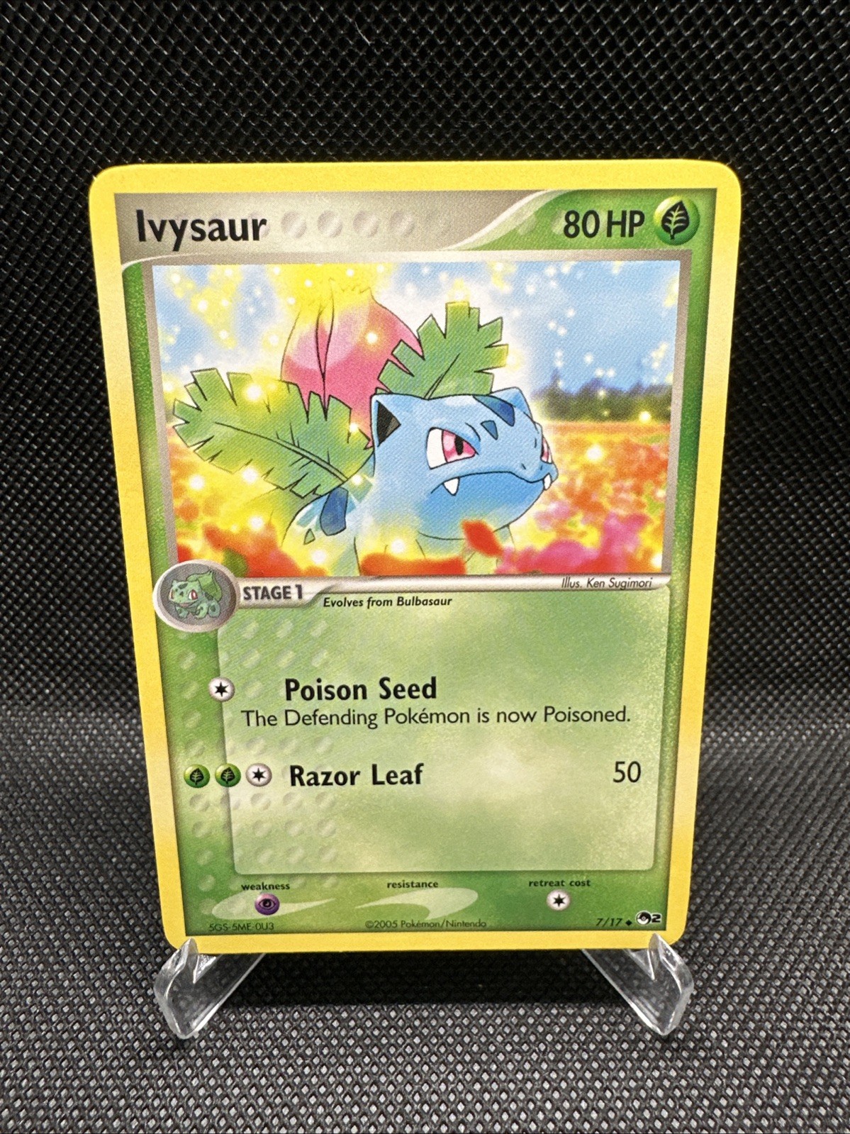 Ivysaur 7/17 Pop Series 2 Promo Vintage Pokemon Card LP