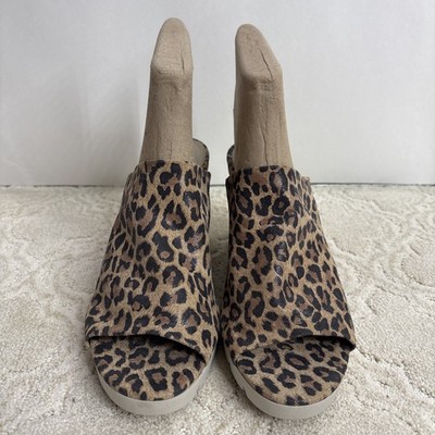 The Flexx Wedge Sandal Women's Size 10 Animal Print Slip On Open Toe