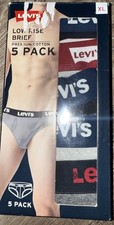 Levi's  5 Pack Men's Low Rise Brief Cotton Contoured Pouch E  XL 40-42 