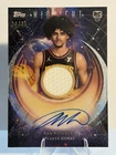 2025-26 Topps Midnight Asa Newell 24/35 Winter Solstice Rookie Jersey Auto Hawks