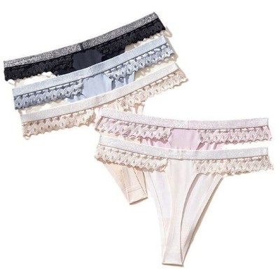 5 Pcs Lot Womens Sexy Panties G string Bikini Thong High Cut Lingerie Underwear