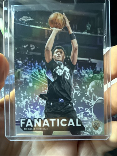 2025-26 Topps Chrome Update Ace Bailey “FANATICAL” Case Hit SSP Rookie #15