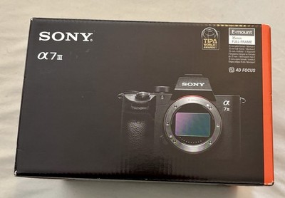 Sony Alpha A7 III ILCE-7M3 24,2MP Systemkamera, Schwarz
