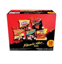 New Frito-Lay Flamin' Hot Mix Variety Pack Snack Chips, 18 Count Multipack New