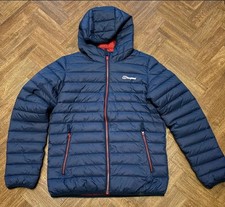 Berghaus Puffer Jacket Teens Size 13-14 Blue Padded Coat Hooded