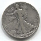 1920-S- WALKING LIBERTY HALF DOLLAR - 90% SILVER -LOT # 224