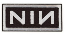 Nine Inch Nails Logo Patch Iron-On Sew-On Industrial Rock Band Applique