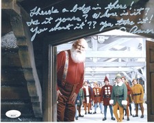 Ed Asner signed 8x10 Photo Santa Claus Elf