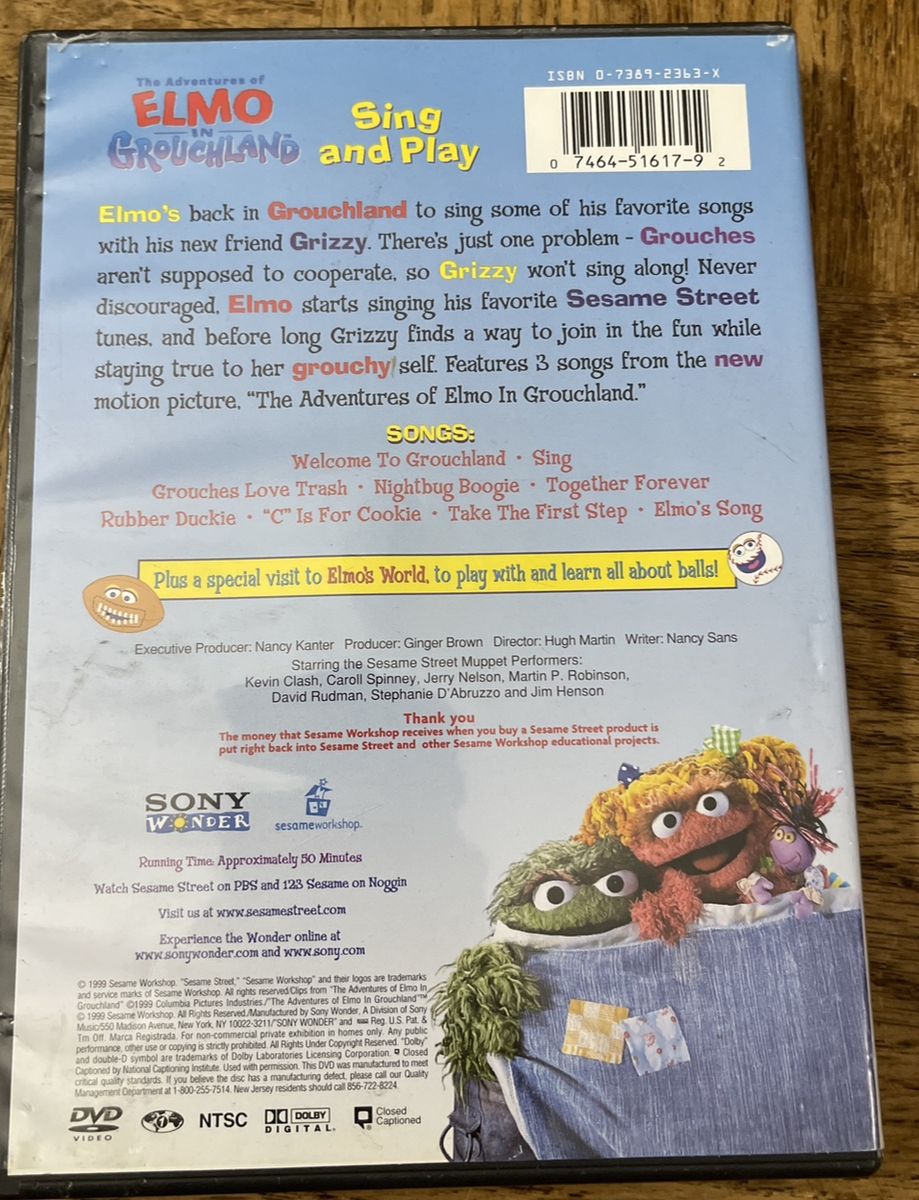 Sesame Street Adventures Of Elmo In Grouchland DVD 74645161792| eBay