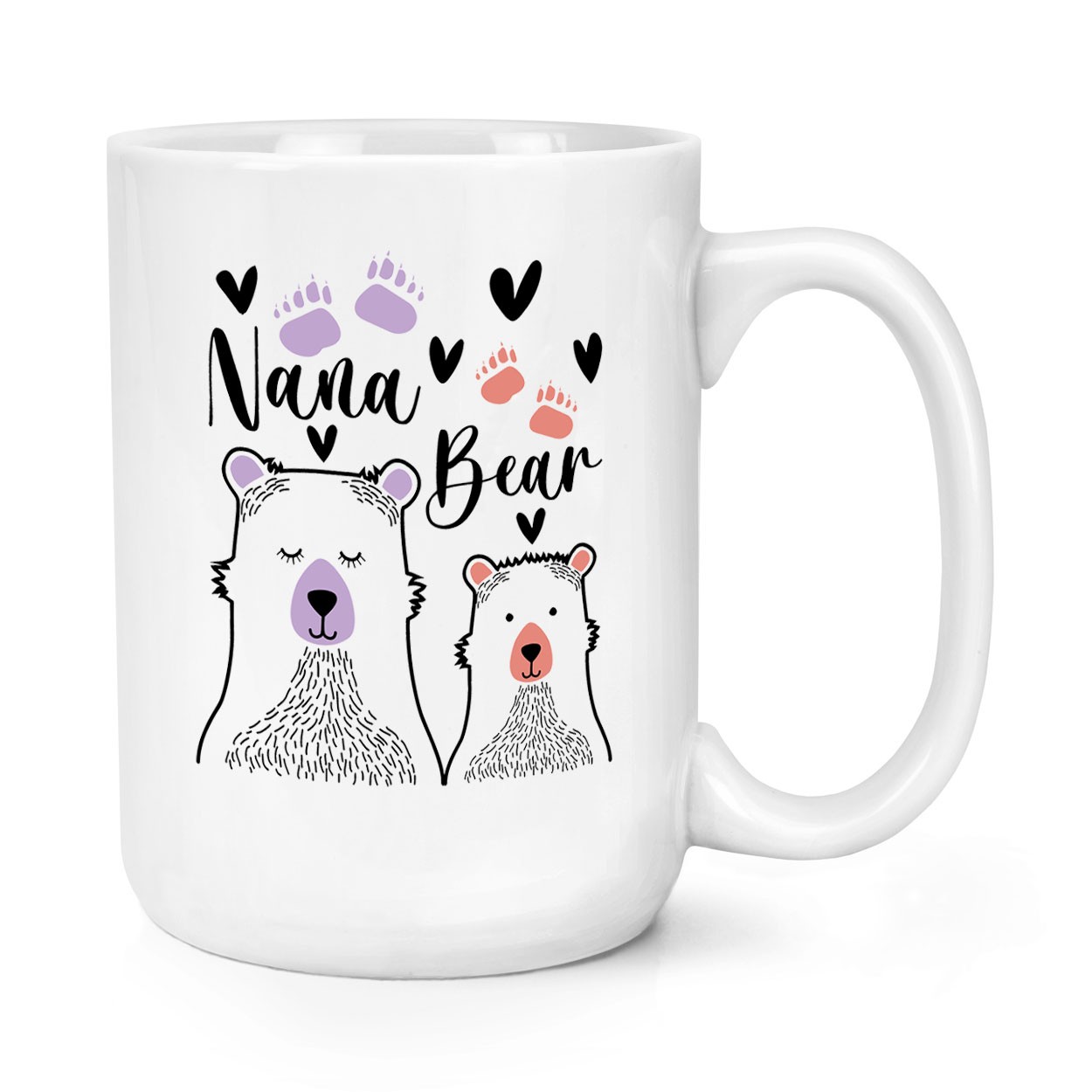 Nana Bear 15oz Large Mug Cup Mothers Day World's Best Awesome Grandma Nanny Love