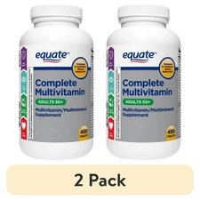 Equate Complete Multivitamin/Multimineral Supplement Tablets, Adults 50+, 450 Co