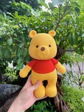 Crochet Pooh And Friends, Stuffed Bear, Crochet Winnie The Pooh, Nursery Decor