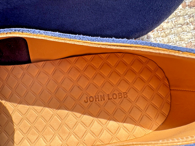 John Lobb Summer Seude Loafer, Blue with Leather Sole BNIB - 10UK/11US s-l400.jpg main image 2