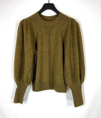 BA&SH Lady Pullover Pulli Damen SMALL Strickpullover Wolle & Yak Puffärmel