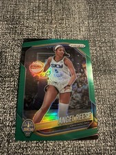 2025 Panini Prizm WNBA Angel Reese #5 Chicago Sky Green Prizm Card