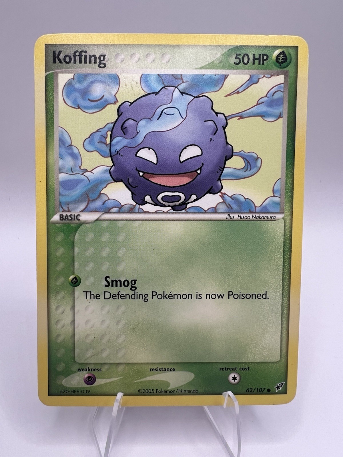 Pokémon TCG Koffing EX Deoxys 62/107 Regular Common NM