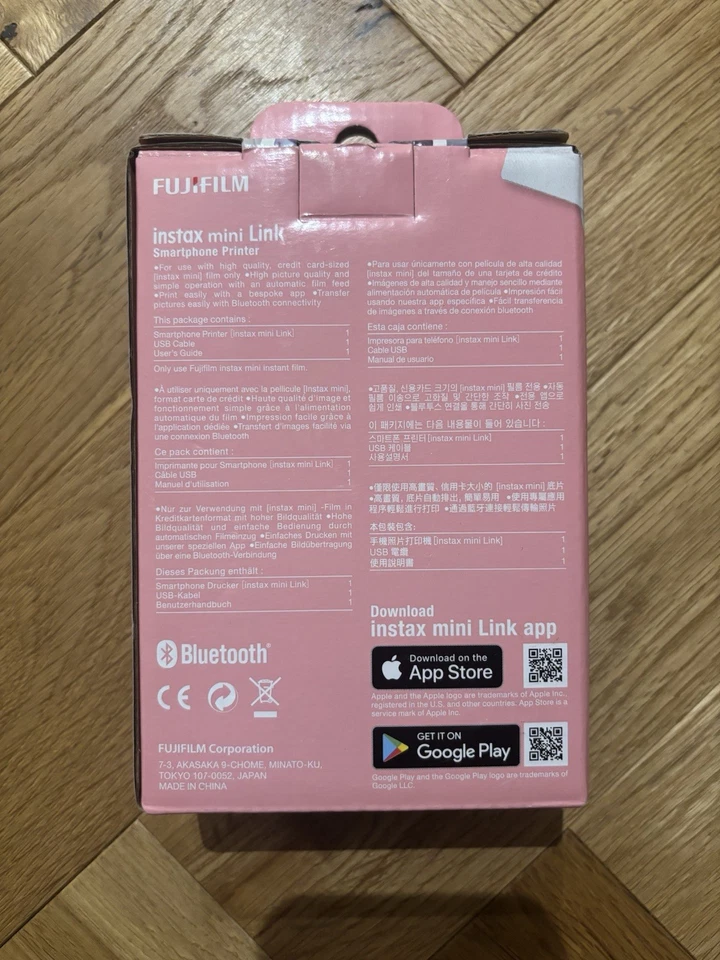 FUJIFILM Instax Mini Link Smartphone Printer In Dusky Pink - Image 4 of 4