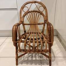 Vintage Child’s Wicker  Armchair Ideal For A Teddy Bear Or Treasured Doll