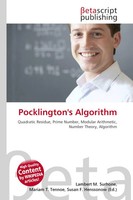 Lambert M. Surhone (U. A.) | Pocklington's Algorithm | Taschenbuch | Englisch