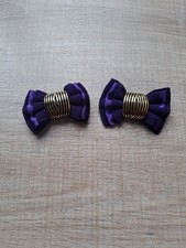 2 Schuhclips Lila Schleifen Neu
