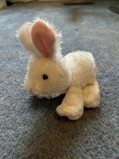 Webkinz Ganz White Plush Bunny Rabbit #HS078 Lil' Kinz Rabbit - no code -Easter