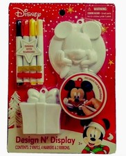Disney Mickey Mouse Design N' Display Crafts 2 Vinyls, 4 Markers, 2 Ribbons