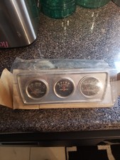 Vintage Make Waves Gauge Cluster Water Temperatureammeteroil Pressure