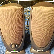Dell Dell 2.0 Wired Computer Speakers with Volume Control Black
