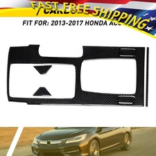 For 2013-2017 Honda Accord 6pcs Carbon Fiber Interior Gear Shift Set Cover Trim